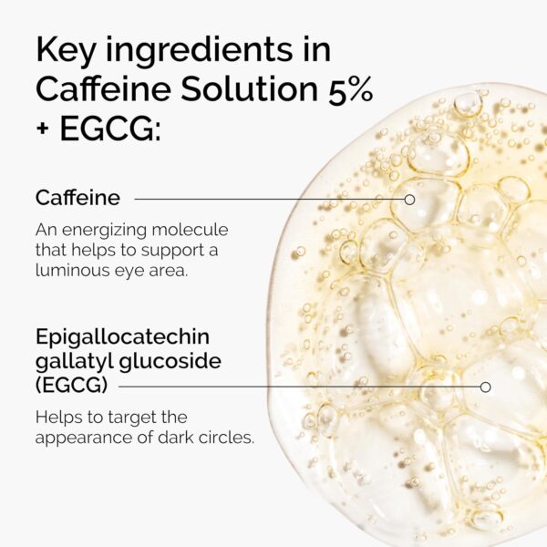 The Ordinary Caffeine Solution 5% + EGCG, Depuffing Eye Serum for Dark Circles and Tired Eyes 1oz - Image 5