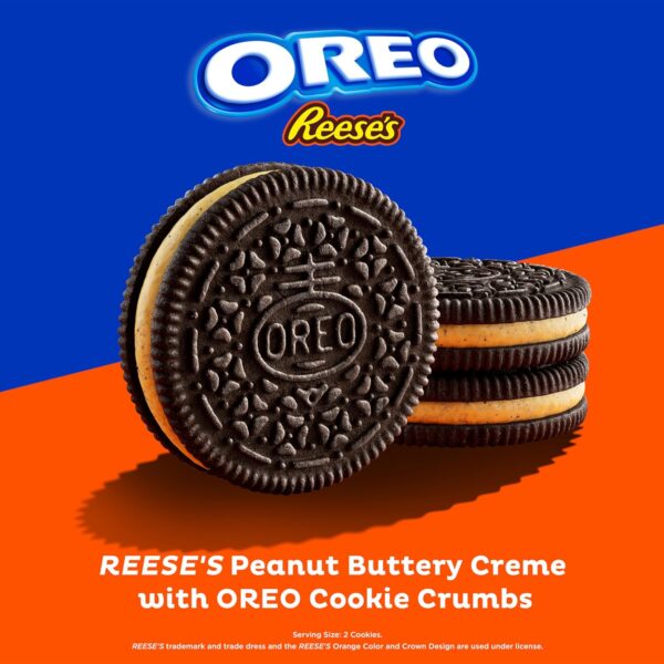 OREO REESE'S Peanut Buttery Creme Chocolate Sandwich Cookies, Limited Edition, 10.81 oz - Image 2