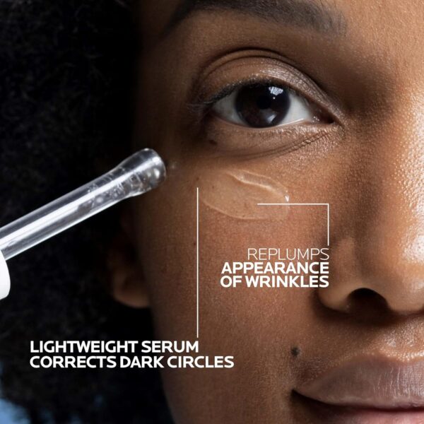 La Roche-Posay Hyalu B5 Eye Serum with Hyaluronic Acid & Caffeine for Dark Circles, Hydrating Serum for Dark Circles and Wrinkles with Roller Ball Applicator, Replumps Under Eye, Fragrance Free - Image 5