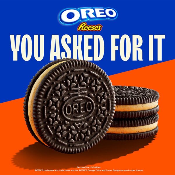OREO REESE'S Peanut Buttery Creme Chocolate Sandwich Cookies, Limited Edition, 10.81 oz - Image 4
