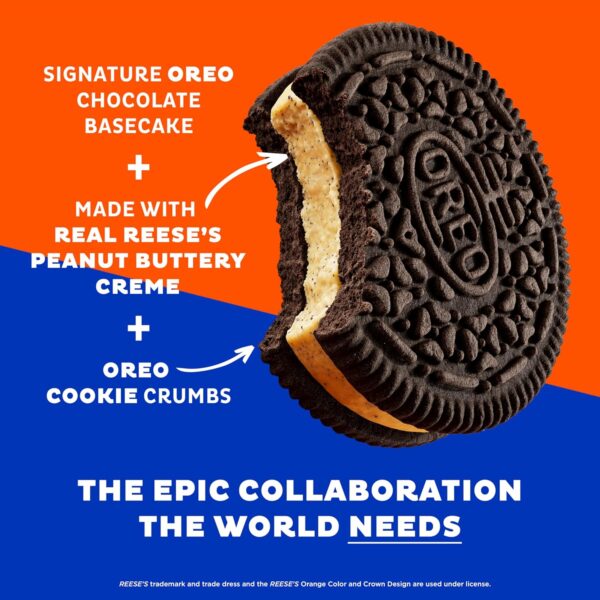 OREO REESE'S Peanut Buttery Creme Chocolate Sandwich Cookies, Limited Edition, 10.81 oz - Image 5