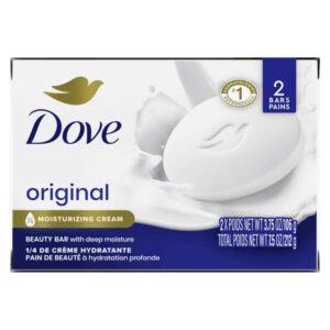 Dove Beauty White Moisturizing Beauty Bar Soap -2-PACK
