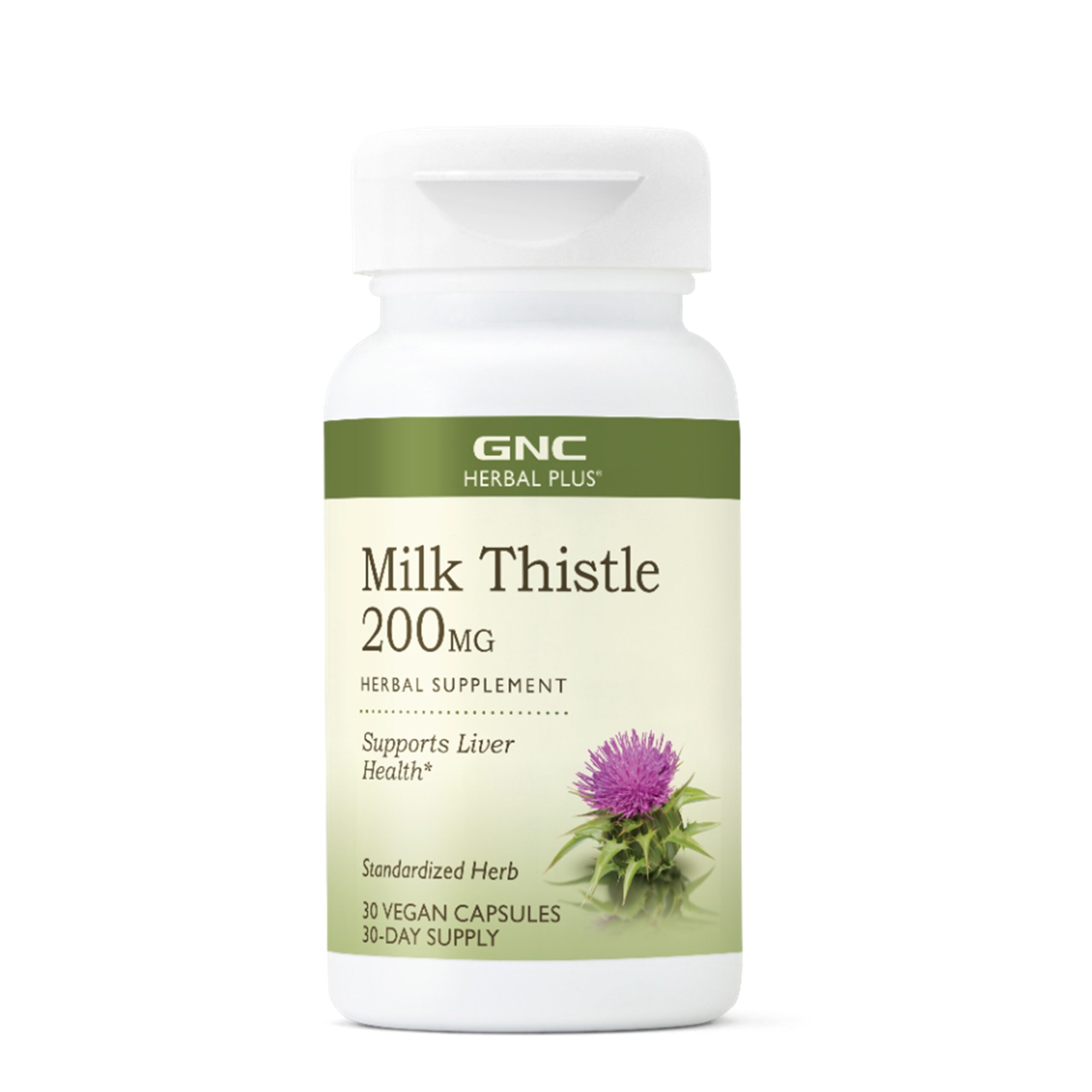 GNC Herbal Plus® Milk Thistle 200 mg, Vegan 30 caps