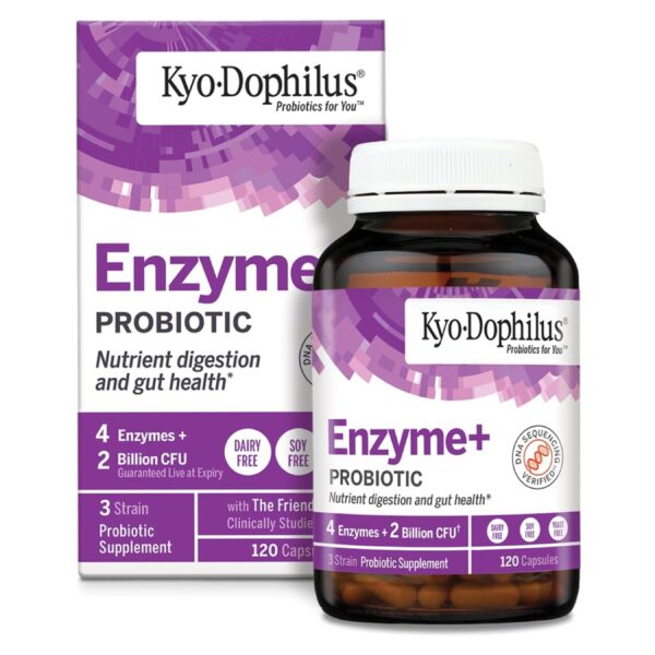 Kyo-Dophilus Enzymes Probiotic, Nutrient Digestion and Gut Health, 120 ct