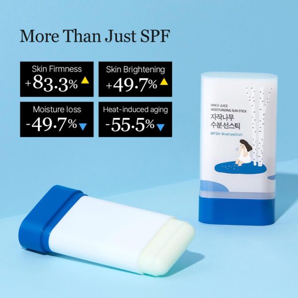 ROUND LAB Birch Juice Moisturizing Sun Stick SPF 50 | Korean Sunscreen Stick for face and body, No White Cast, Outdoor & Travel-Friendly 0.67oz - Image 6