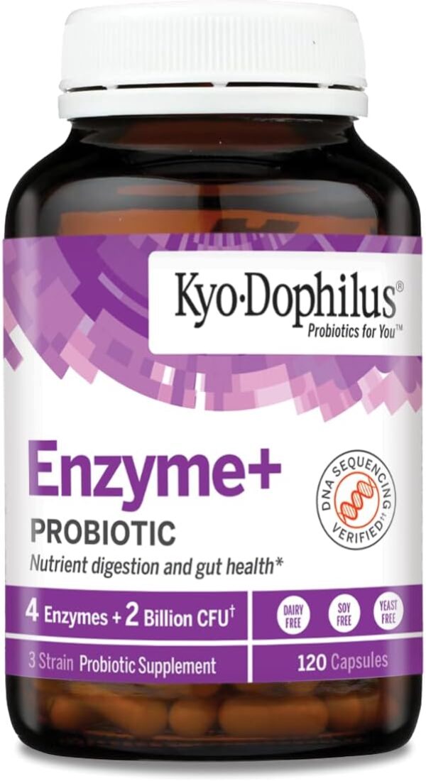 Kyo-Dophilus Enzymes Probiotic, Nutrient Digestion and Gut Health, 120 ct - Image 4