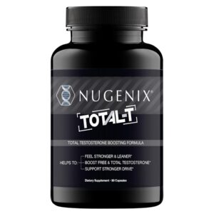 Nugenix Total-T, Free and Total Testosterone Booster Supplement for Men, 90 Count