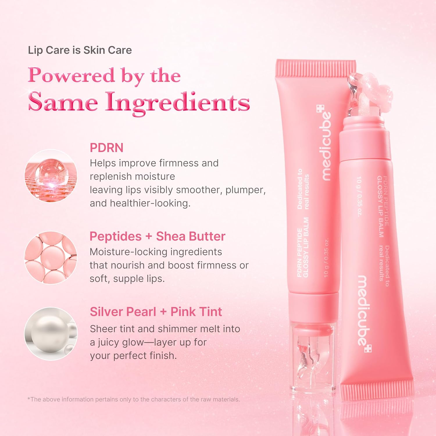 medicube PDRN Peptide Jelly Gloss Balm | Moisturizing Lip Gloss with Pink Peptide, Hyaluronic Acid, Ceramide & Shea Butter | Clear Gloss with Silver Pearl for a Plump, Glossy Lips | 10g Visit the medicube Store - Image 4
