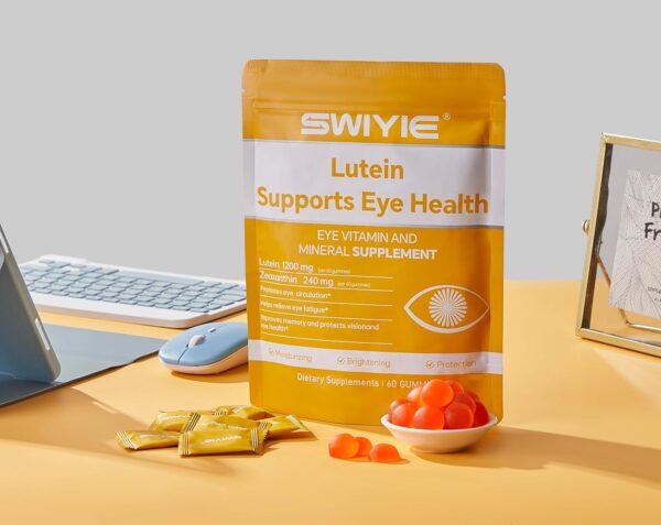 Lutein Gummies – Eye Vitamin and Mineral Supplement with 20mg Lutein & 4mg Zeaxanthin – Gummy Vitamins for Eye Health Support – Naturally Flavored, 60 Gummies - Image 3