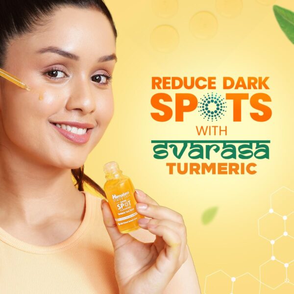 Himalaya Dark Spot Clearing Turmeric Face Serum for glowing skin | with Niacinamide, Glycolic acid & Organically sourced Turmeric | Reduces Dark Spots from Day 7 for Glowing skin | 30ml - Image 5
