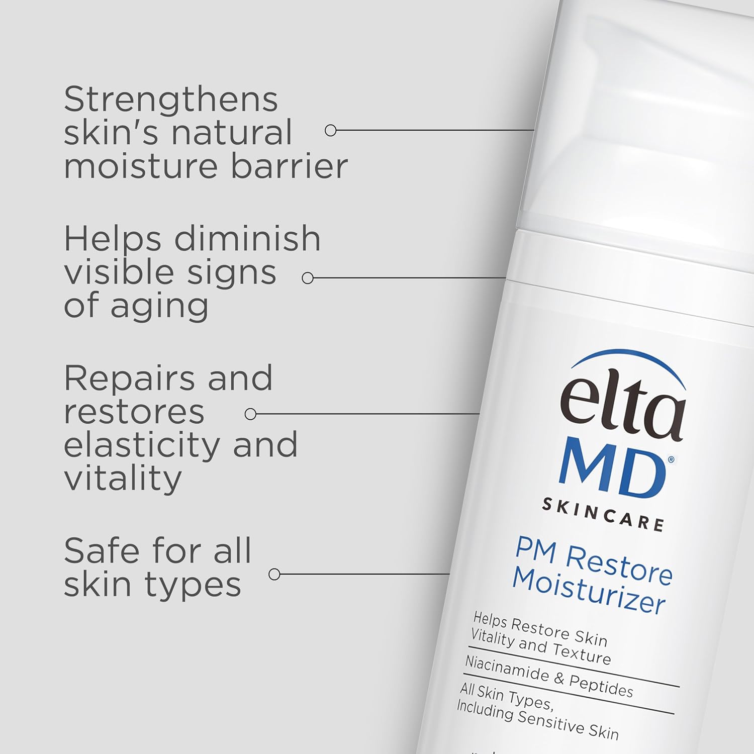 EltaMD PM Restore Face Moisturizer, Night Moisturizer for Face, Restores Skin Elasticity and Vitality Overnight, Safe For All Skin Types 8 - Image 6