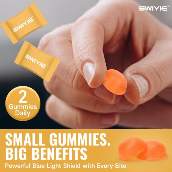 Lutein Gummies – Eye Vitamin and Mineral Supplement with 20mg Lutein & 4mg Zeaxanthin – Gummy Vitamins for Eye Health Support – Naturally Flavored, 60 Gummies - Image 4