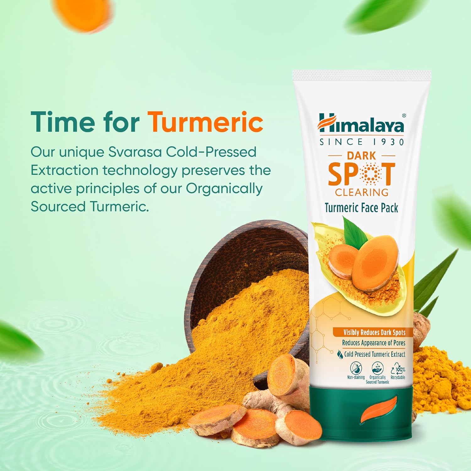 Himalaya Dark Spot Clearing Turmeric Face Pack | Organically Sourced Turmeric | Reduce Dark Spots In 7 Days | Gives Radiant Skin | 50G - Image 6