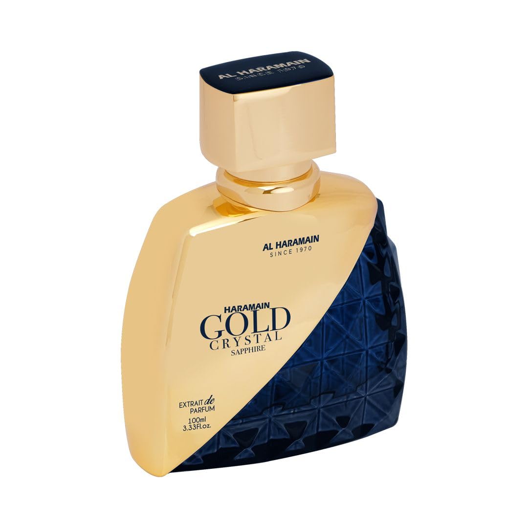 Al Haramain Gold Crystal Sapphire for Unisex - Arabian Perfume for Women and Men - Long Lasting Fragrance - Arabic Perfume - Eau de Parfum - 3.33 oz EDP Spray - Image 4