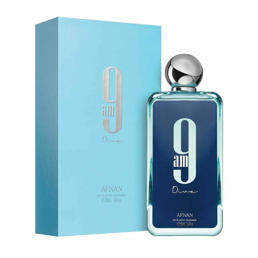 Afnan 9 AM Dive Unisex Eau De Parfum, 3.4 Fl. Oz