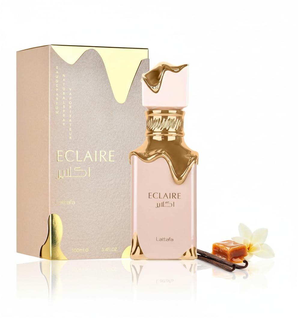 Lattafa Eclaire - Vanilla, Caramel, Sweet, Floral - Eau de Parfum Long-Lasting Fragrance for Women, 3.40 Ounce / 100 ml - Image 6