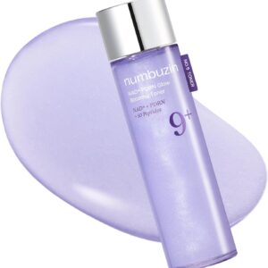 numbuzin No.9 Toner | NAD+ PDRN Glow Boosting Toner | Korean Skincare for Glowing, Firming, Wrinkles, Fine Lines | Salmon PDRN, Peptides | Essence for Aging, Dull Skin | 5.07 fl. Oz