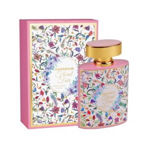 Al Haramain Floral Fair Arabic Long Lasting Fragrance with Notes of Rose, Bergamot, Jasmine Extrait De Parfum Spray - 3.4 oz EDP Spray
