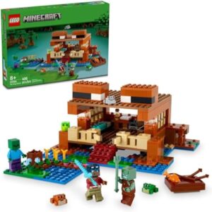 LEGO Minecraft The Frog House Building Toy for Kids, Minecraft Toy Featuring Animals, a Toy Boat and Minecraft Mob Figures, Gaming Gift for Girls and Boys Ages 8 and Up, 21256