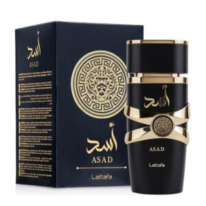 Lattafa Perfumes Asad Men Eau de Parfum Spray, 3.4 Ounce