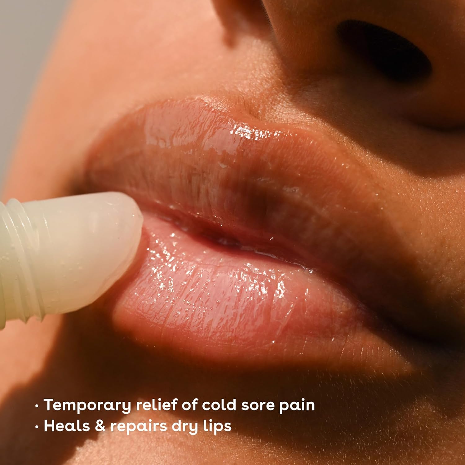 eos Medicated Lip Balm - The Fixer | Lip Care to Repair and Protect Chapped and Dry Lips | Instant Cooling and Pain Relief with Natural Ingredients | 0.35 oz - Image 4