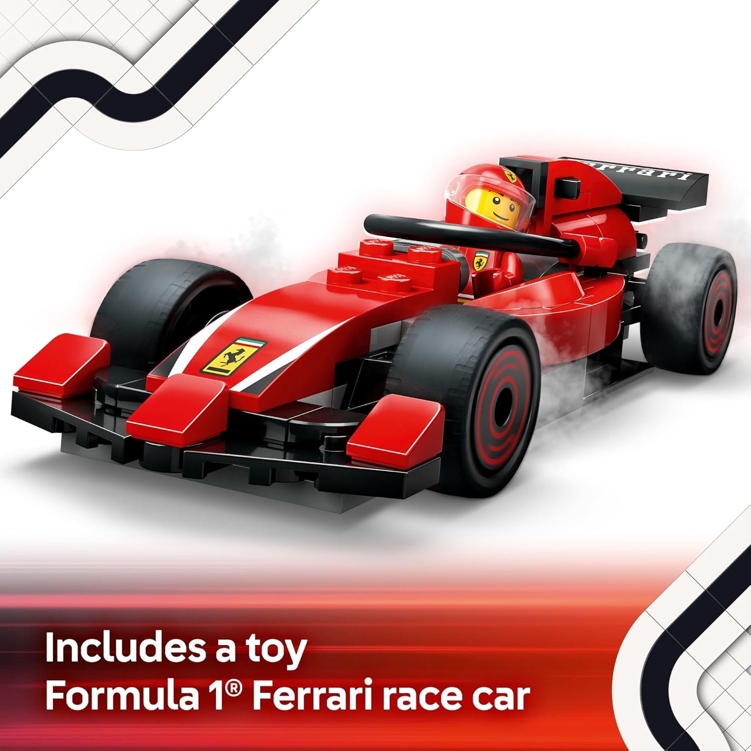 LEGO City F1 Pit Stop & Pit Crew with Ferrari Car Toy - Model Race Car Toy Building Playset for Kids, Boys and Girls, Ages 6+ - F1 Collectible for Fans - Gift Idea for Birthdays - 60443 - Image 6