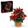 LEGO Icons Poinsettia Building Sets for Adults - Artificial Flowers for Decoration - Christmas Flowers for Table Centerpiece - 10370