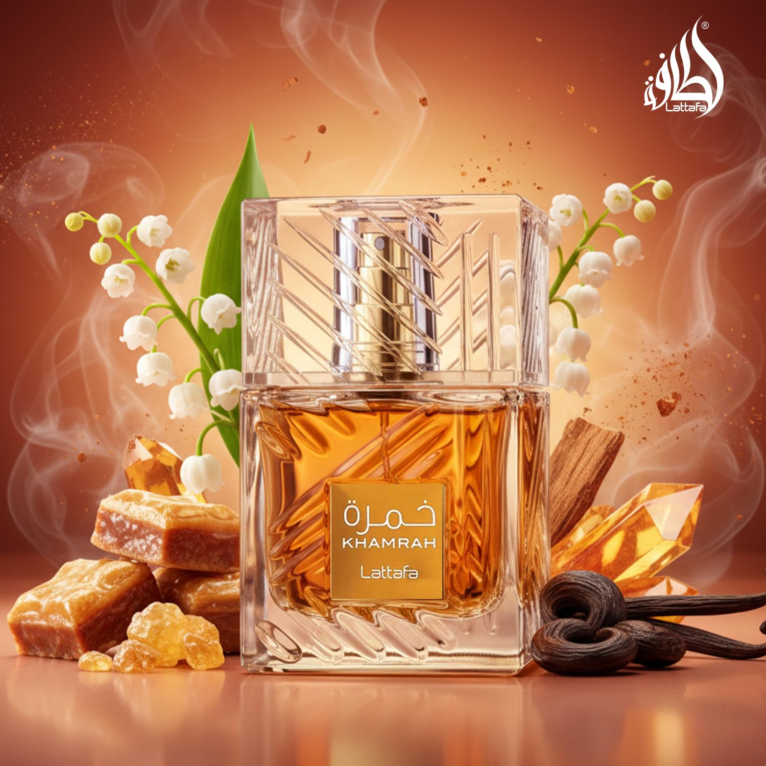 Lattafa Khamrah - Vanilla, Warm Spicy, Amber, Cinnamon - Eau de Parfum Long-Lasting Fragrance for Unisex, 3.40 Ounce / 100 ml - Image 6