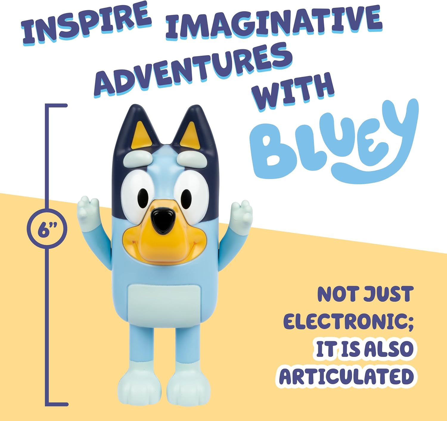 Bluey Game Hide and Seek Electronic Figure, Articulated, Musical Kids Figurines with Dance Mode, Interactive Play Toddler Figurine Toys for Ages 3+ - Image 7