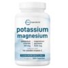 Micro Ingredients Potassium Supplement with Magnesium Glycinate, 300 Capsules | Enhanced with Fat-Soluble Vitamin C | Chloride + Glycinate Mineral Electrolyte Complex | Only Active Ingredients | Filler Free