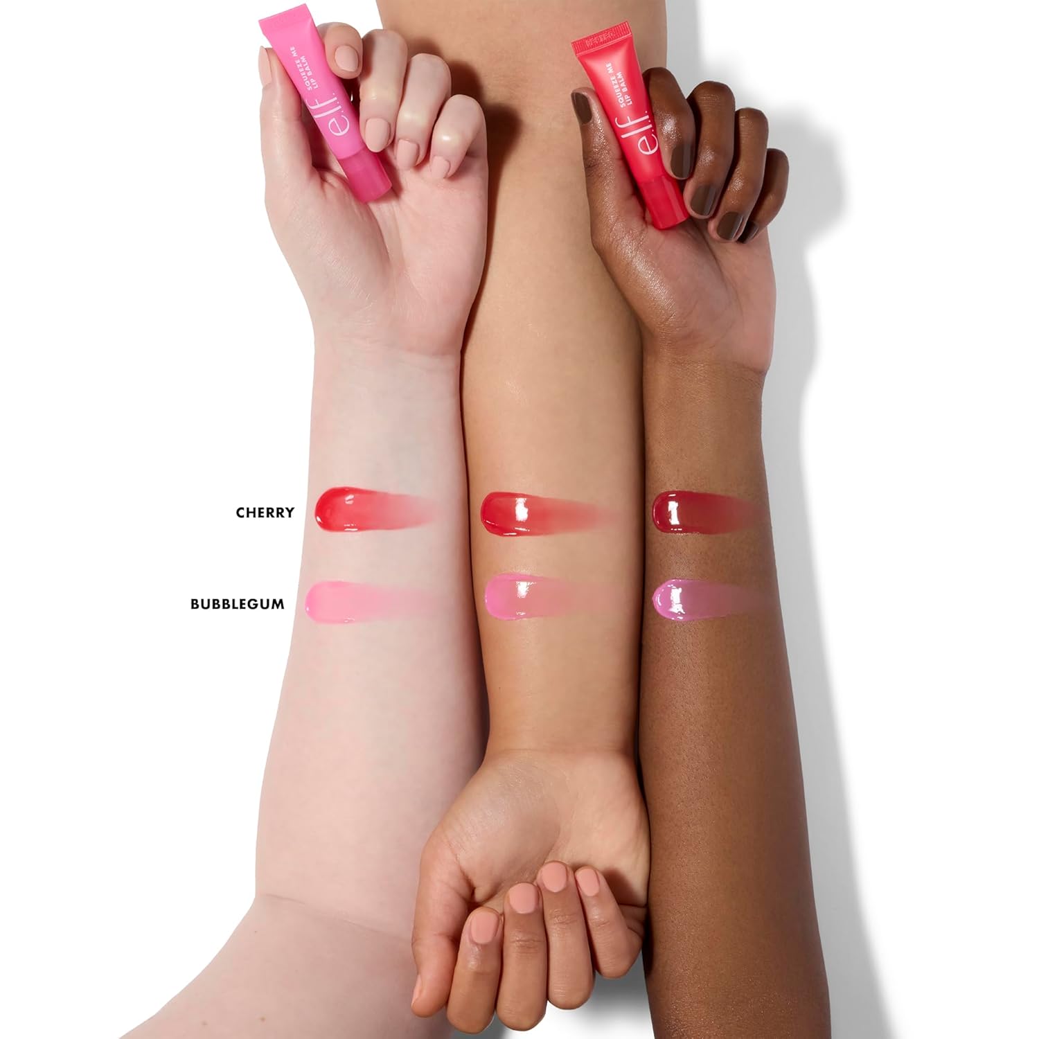 e.l.f. Squeeze Me More Lip Balm Duo, Moisturizing Balm For A Sheer Tint Of Color, Made With Hyaluronic Acid, Vegan & Cruelty-Free, Cherry & Bubblegum - Image 4