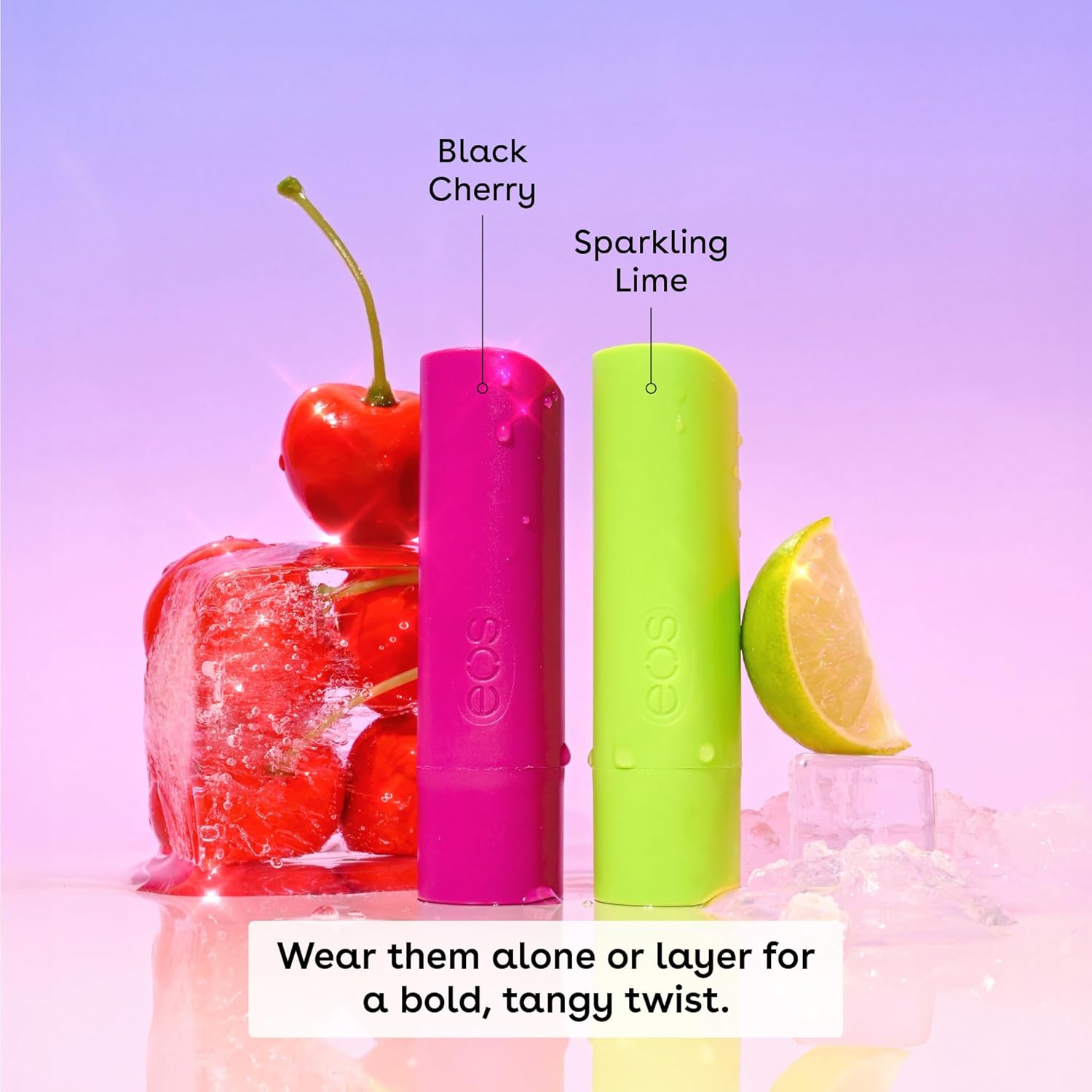 eos Flavor Lab Secret Menu Lip Balm - Cherry Limeade, Limited-Edition, Moisturizing, Hydrating for Dry Lips, Variety Pack, 0.14 oz, 2-Pack - Image 4