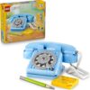 LEGO Creator 3 in 1 Retro Telephone Kids Toy - Home Decor for Bedroom or Kids Room - Building Toy and Learning Playset for Girls & Boys, Ages 8+ - 31174