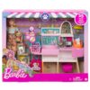 Barbie Doll (11.5-in Blonde) and Pet Boutique Playset with 4 Pets, Color-Change Grooming Feature and Accessories, Great Gift for 3 to 7 Year Olds
