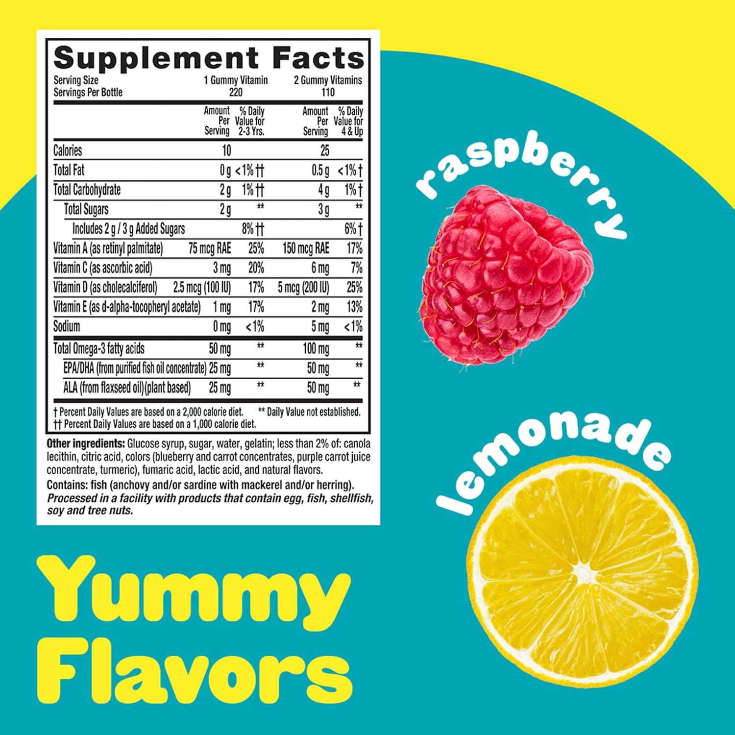 Lil Critters Kids Omega-3 Gummy, 3 Fatty acids, DHA, EPA and ALA. 120 ct - Image 6