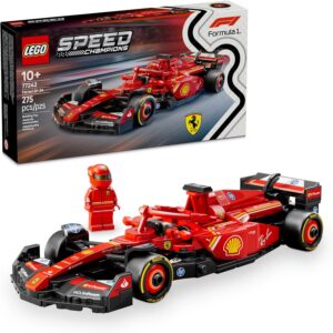LEGO Speed Champions Ferrari SF-24 F1 Race Car Toys - Building Sets for Kids, Boys & Girls, Ages 10+ - Ferrari F1 Model Car Kits for Display or Play - Gift Ideas for Birthdays and Fans - 77242