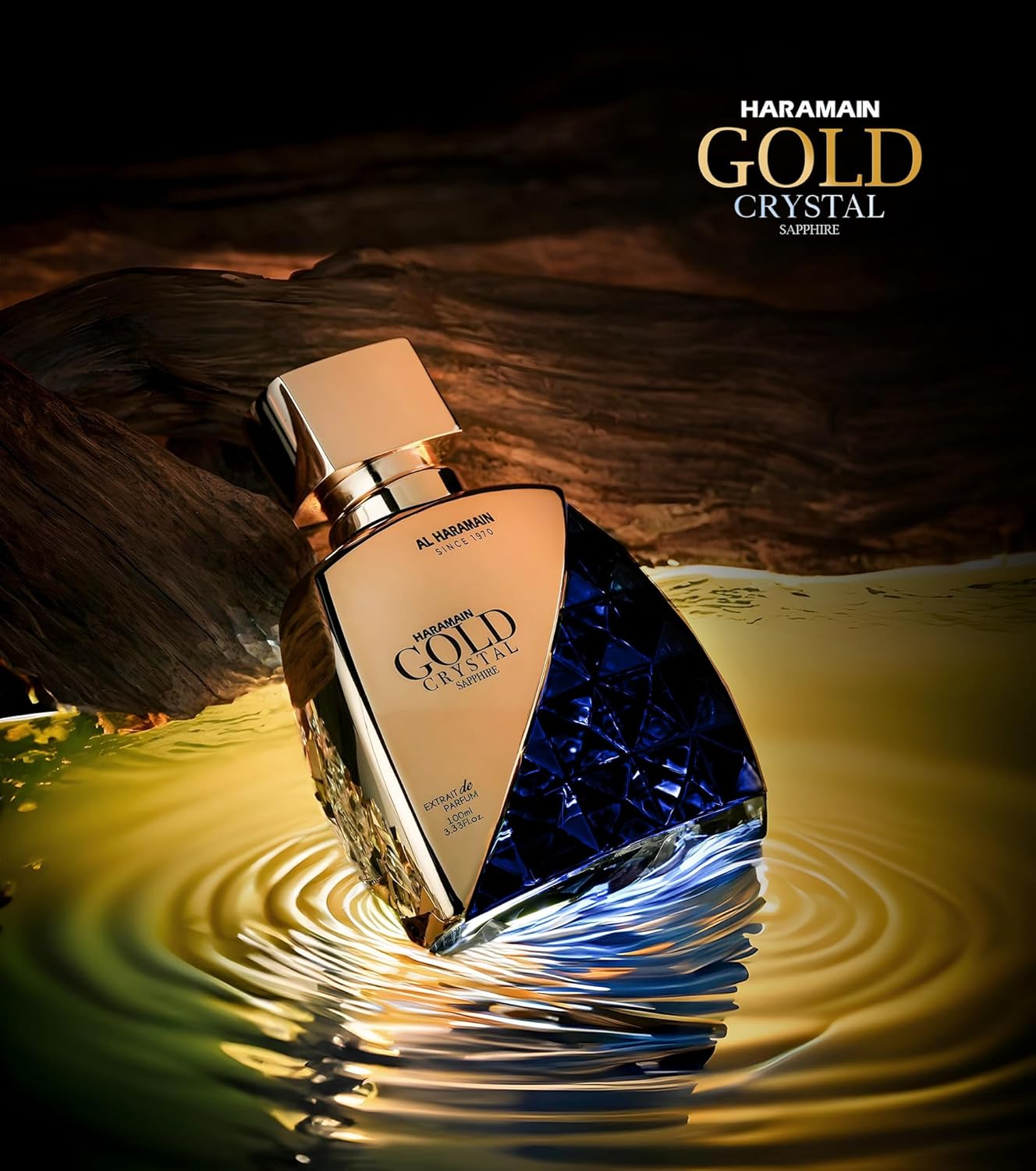 Al Haramain Gold Crystal Sapphire for Unisex - Arabian Perfume for Women and Men - Long Lasting Fragrance - Arabic Perfume - Eau de Parfum - 3.33 oz EDP Spray - Image 7
