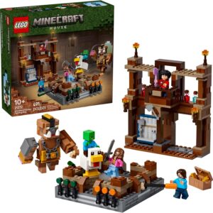 LEGO Minecraft Woodland Mansion Fighting Ring - Building Toy for Kids Age 10+ - Includes Steve, Garrett, & Henry Minecraft Figures, Plus a Chicken Jockey & More - 21272