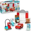 LEGO DUPLO Disney and Pixar Cars McQueen’s Visit to Doc’s Garage - Lightning McQueen Cars Toy for Preschool Boys and Girls 2+ - Pretend Play and Sensory Toddler Toy - Gift Idea for Birthdays - 10456