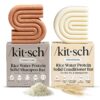Kitsch Rice Water Protein Solid Shampoo and Conditioner Set for Hair Growth – Strengthening Hair Care Duo w/Rice Protein & Vitamins for Damage Repair – Paraben, Sulfate & Silicone Free,