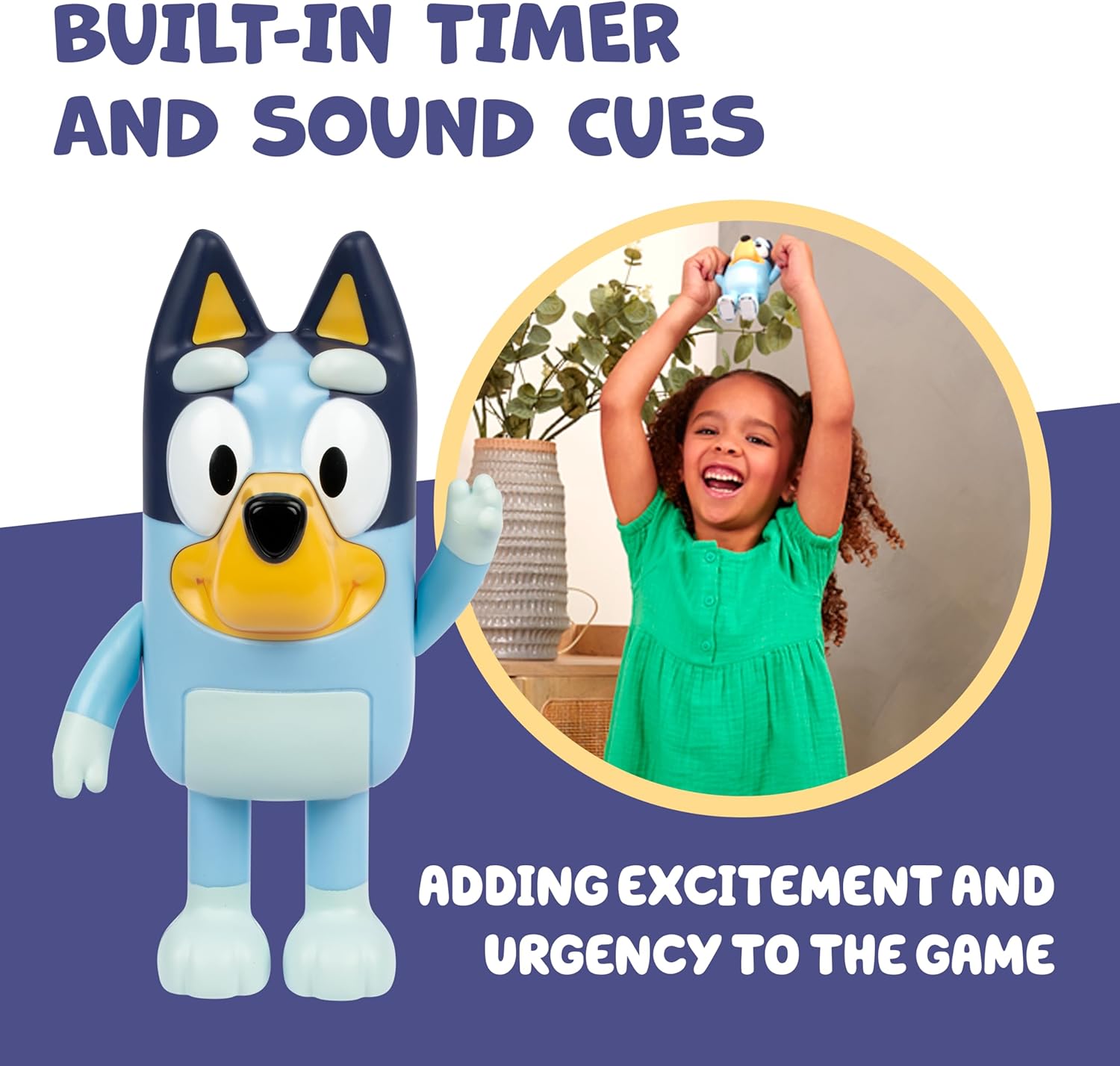 Bluey Game Hide and Seek Electronic Figure, Articulated, Musical Kids Figurines with Dance Mode, Interactive Play Toddler Figurine Toys for Ages 3+ - Image 6