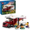 LEGO City Holiday Adventure Camper Van Building Toy Set - Vacation Toy for Kids, Boys and Girls, Ages 6+ - Includes 3 Minifigures and Accessories - Gift Idea for Birthdays and Holidays - 60454