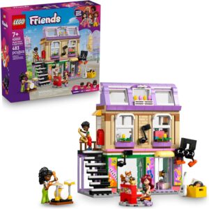 Alternative view of LEGO Friends Music Store & Apartment Building Set - Interactive Storytelling Playset for Girls & Boys, Ages 7+ - Includes Marimba The Corgi Toy - Gift Idea for Birthdays and Music Lovers - 42653