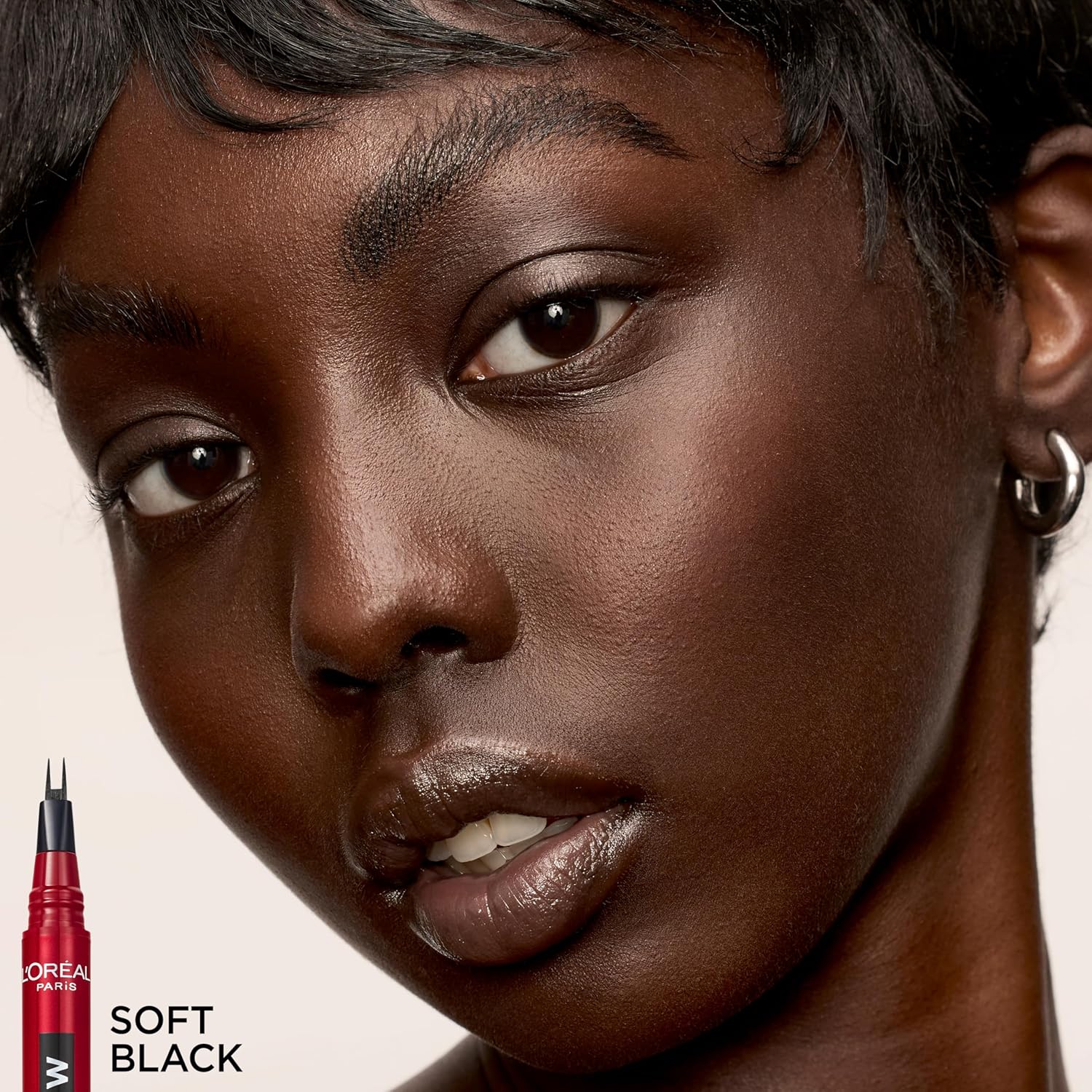 L'Oreal Paris Faux Brow, Hair-Like, Filling Eyebrow Pen with Double-Brush Tip, Fast & Precise Eyebrow Makeup, Soft Black, 0.04 Fl Oz - Image 6