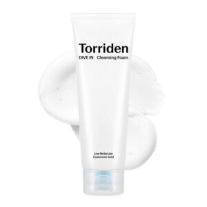 Torriden DIVE IN Cleansing Foam Face Wash 150ml (5.07 fl.oz.) | Hydrating Daily Facial Cleanser for All and Sensitive Skin | Hyaluronic Acid, Panthenol, Allantoin