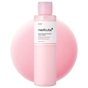 medicube PDRN Pink Niacinamide Milky Toner for Hydrating, Moisturizing, Soothing, Ceramide, Peptide, Glass Glow Skin, Korean Skincare | 150ml 5.07 fl. Oz.
