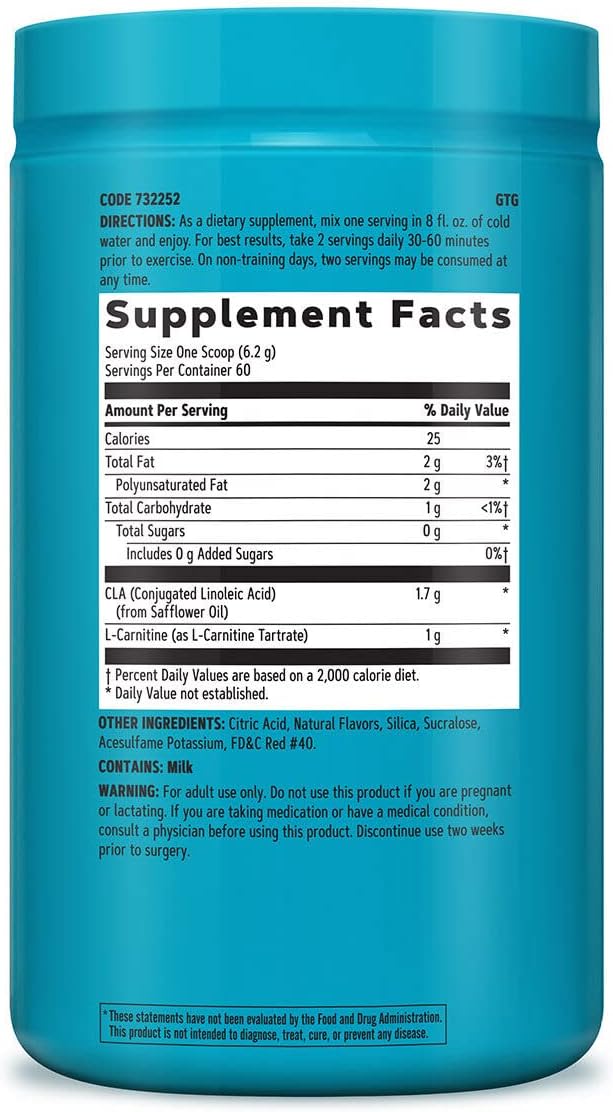 GNC Total Lean CLA + Carnitine | Improves Body Composition and Fuels Muscle Recovery, Stimulant Free and Sugar Free | Berry Sorbet | 60 Servings - Image 3