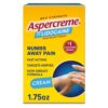 Aspercreme Lidocaine Pain Relief Cream Soothes Aggravated Nerves, Numbing Topical Analgesic with Max-Strength 4% Lidocaine & Moisturizing Aloe, 1.75 Oz. (Packaging May Vary)