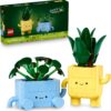 LEGO Botanicals Happy Plants Building Toys - Bedroom or Dorm Room Decor for Girls, Boys, & Adults, Desk or Shelf Display - Stocking Stuffers & Gift for Christmas - 10349