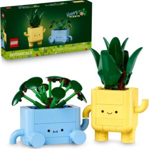 LEGO Botanicals Happy Plants Building Toys - Bedroom or Dorm Room Decor for Girls, Boys, & Adults, Desk or Shelf Display - Stocking Stuffers & Gift for Christmas - 10349